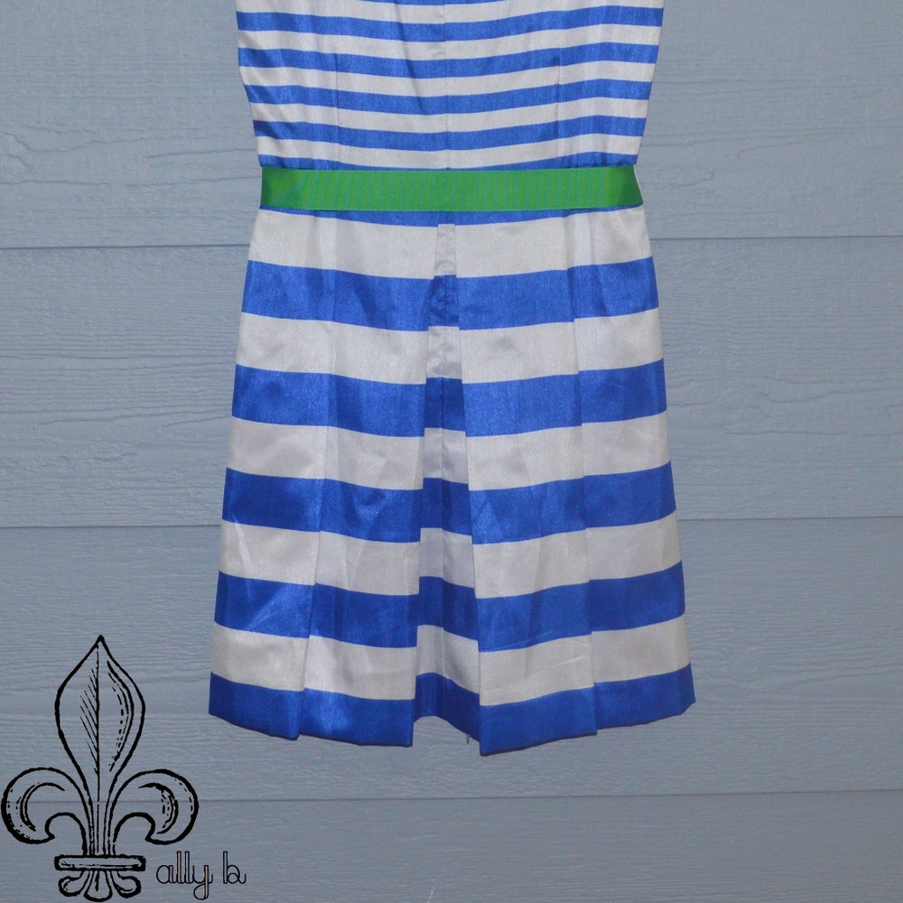 💫NWOT Julian Taylor Blue & White striped dress💫 - Picture 4 of 7